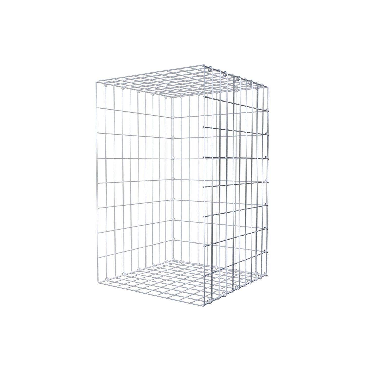 Anbaugabione Typ 2 80 cm x 50 cm x 50 cm, Maschenweite 5 cm x 10 cm, C-Ring