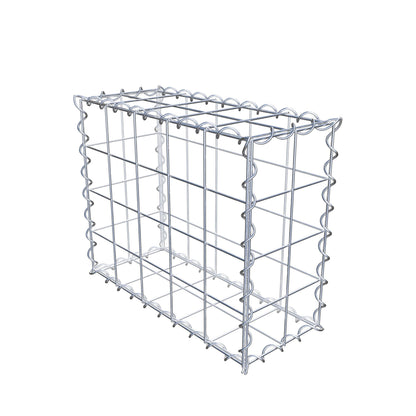Gabion 50 cm x 40 cm x 20 cm (L x H x D), maskestørrelse 10 cm x 10 cm, spiral
