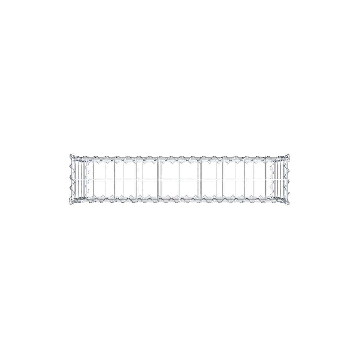 Gabione 100 cm x 50 cm x 20 cm (L x H x T), Maschenweite 10 cm x 10 cm, Spirale