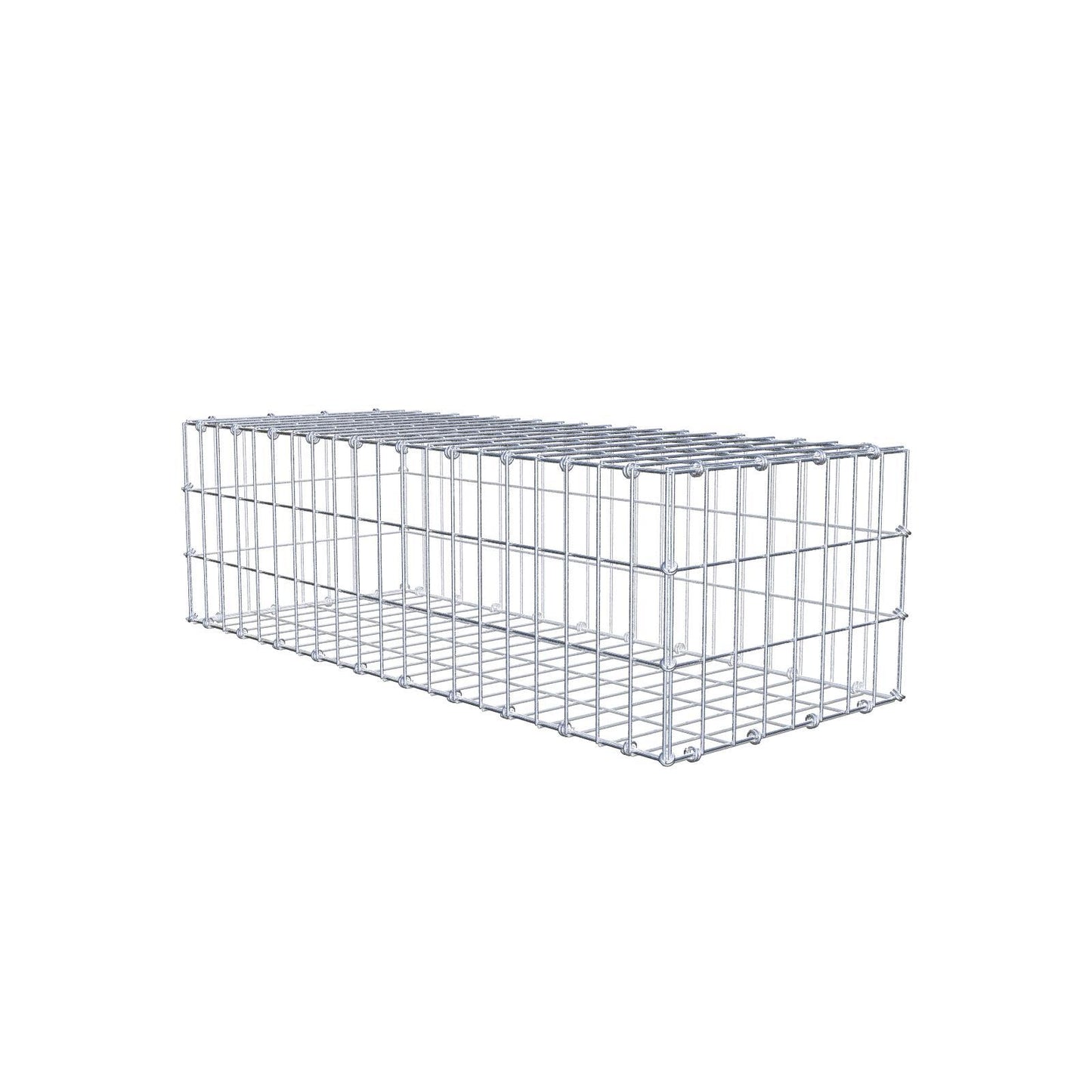 Gabbione 100 cm x 30 cm x 40 cm (L x H x P), maglia 5 x 10 cm, anello a spirale