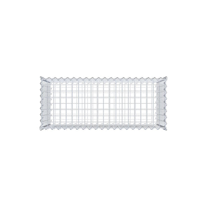 Gabbione 100 cm x 50 cm x 40 cm (L x H x P), maglia 5 cm x 5 cm, spirale