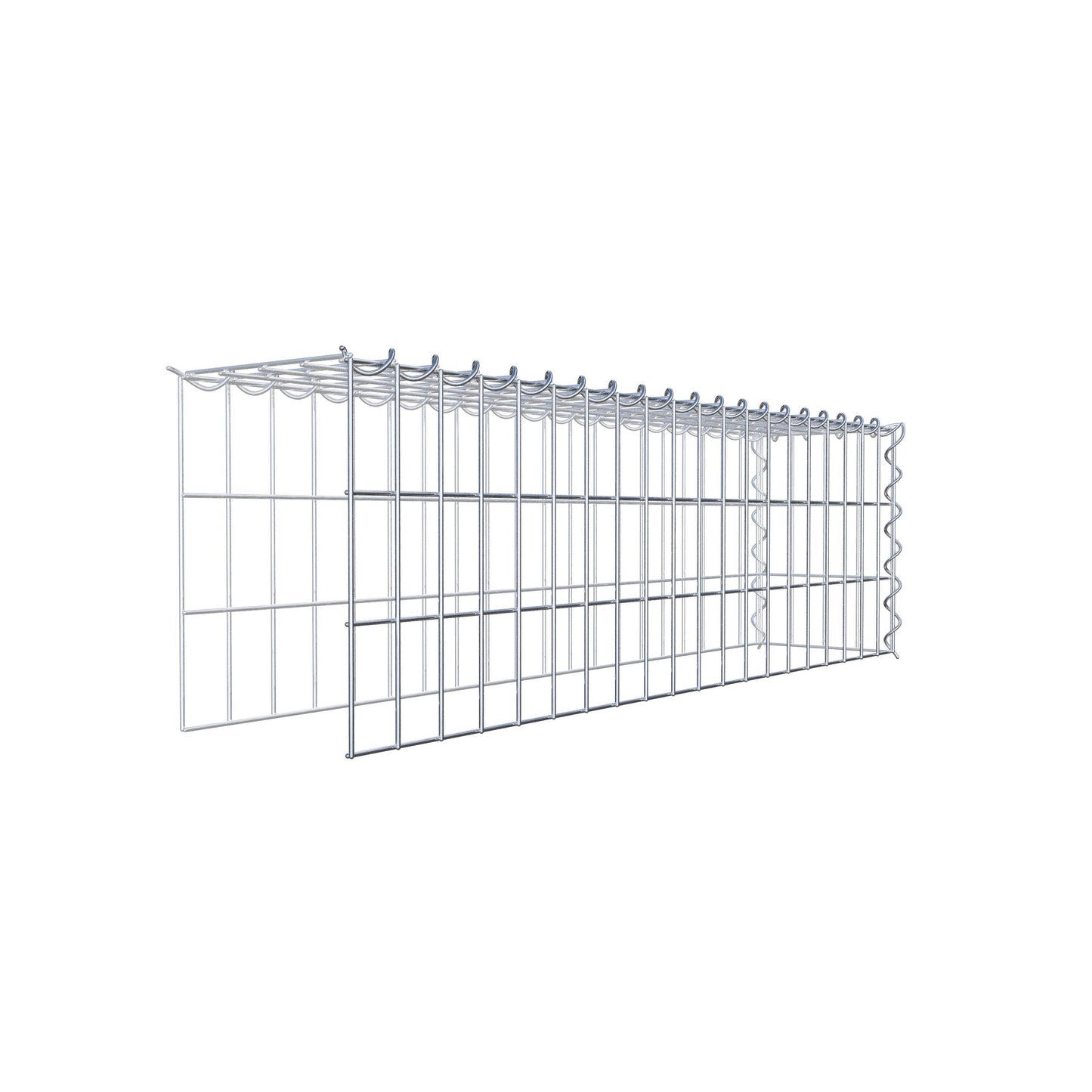 Extra gabion typ 4 100 cm x 30 cm x 20 cm (L x H x D), maskstorlek 5 cm x 10 cm, spiral