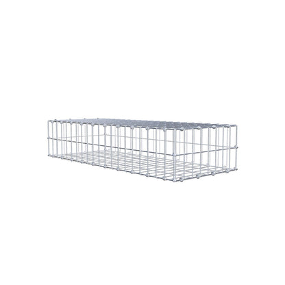 Gabion 100 cm x 20 cm x 40 cm (L x H x P), mailles 5 x 10 cm, anneau en spirale
