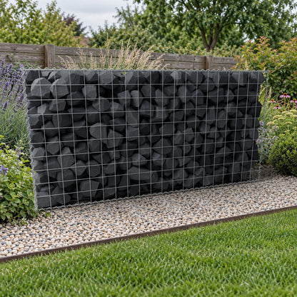 Gabione 200 cm x 100 cm x 40 cm (L x H x T), Maschenweite 10 cm x 10 cm, Spirale
