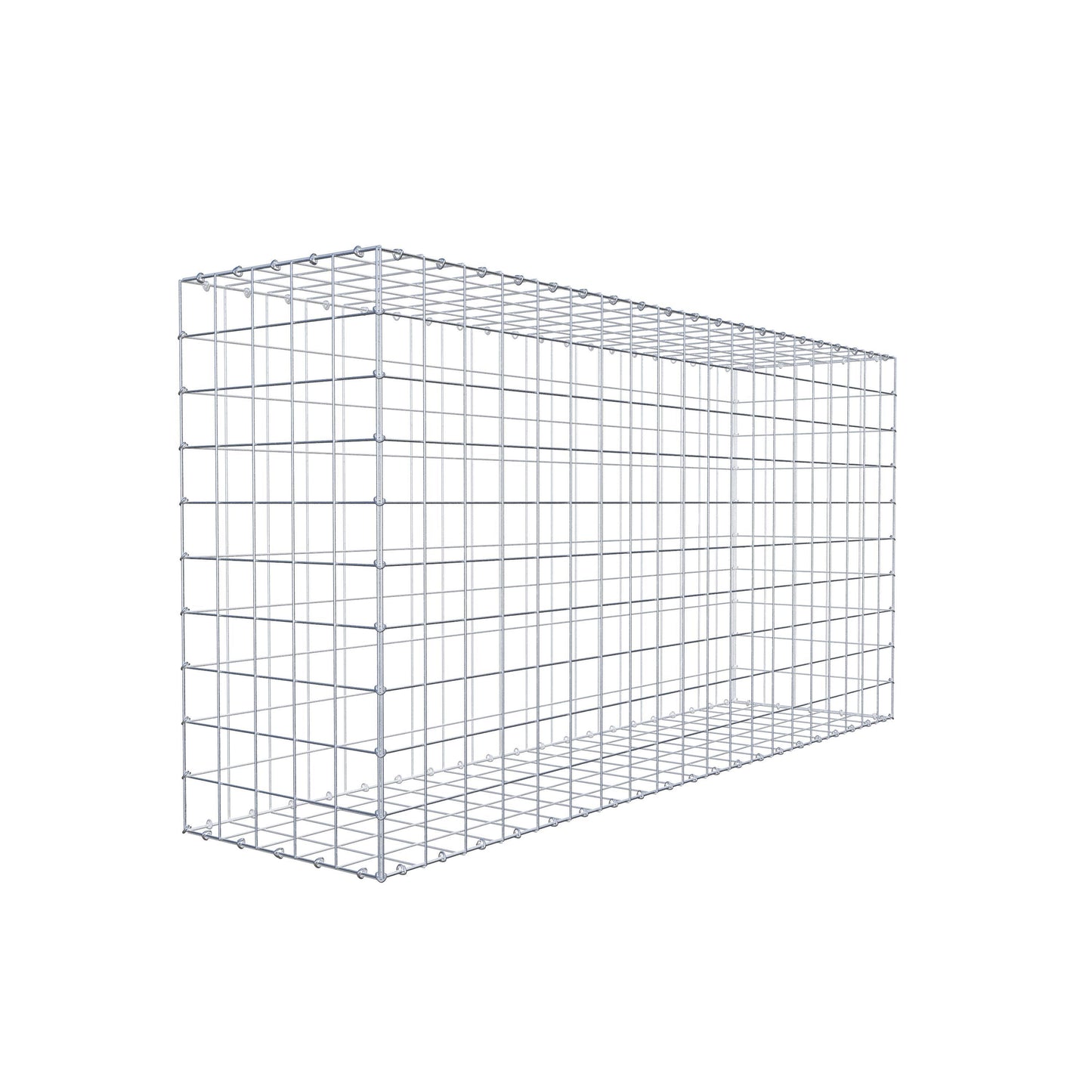 Gabione 200 cm x 100 cm x 50 cm (L x H x T), Maschenweite 10 cm x 10 cm, C-Ring