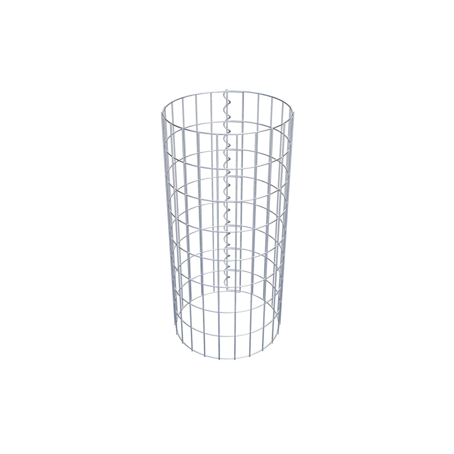Colonne de gabion ronde 37 cm de diamètre, 80 cm de hauteur, maille 5 cm x 10 cm