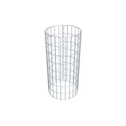 Colonne de gabion ronde 37 cm de diamètre, 80 cm de hauteur, maille 5 cm x 10 cm