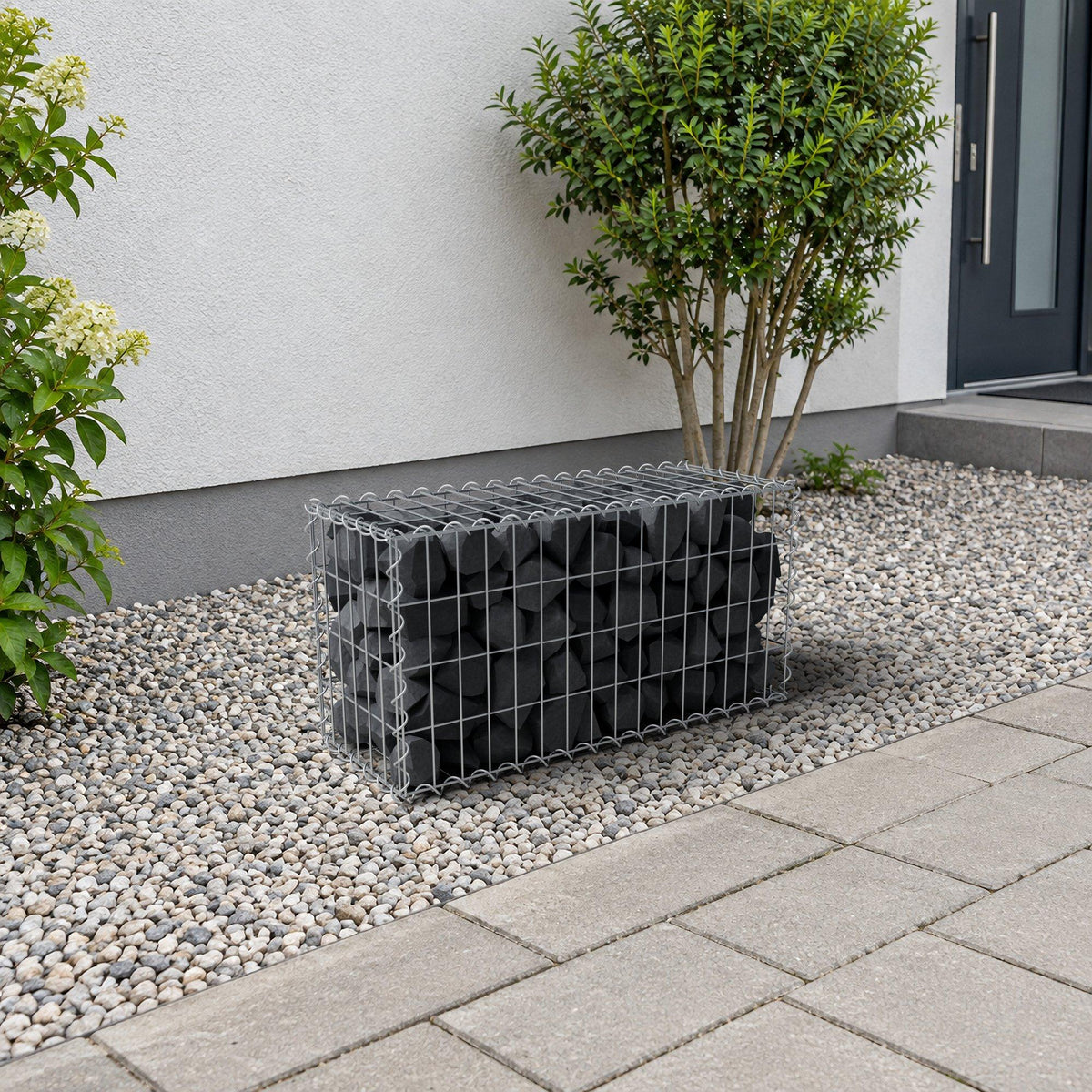 Gabion 80 cm x 40 cm x 30 cm (L x H x D), mesh size 5 cm x 10 cm, spiral
