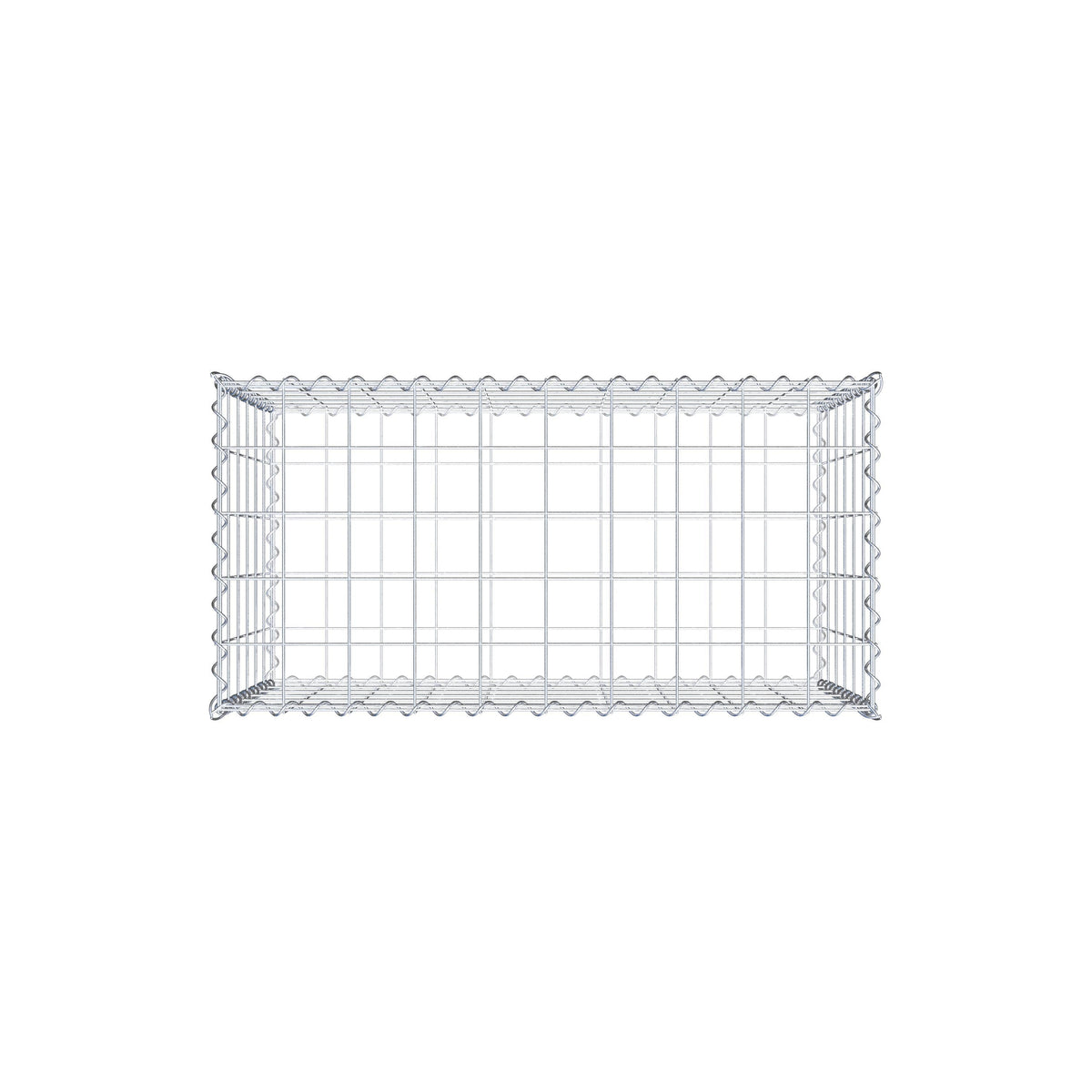 Gabione 100 cm x 60 cm x 50 cm (L x H x T), Maschenweite 10 cm x 10 cm, Spirale