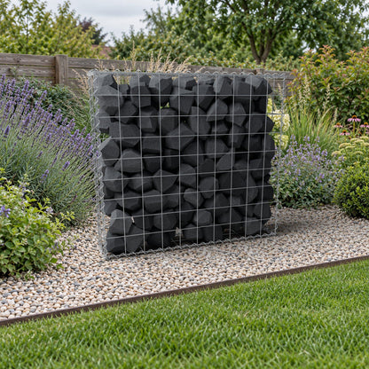 Gabião 100 cm x 90 cm x 20 cm (C x A x P), malhagem 10 cm x 10 cm, espiral