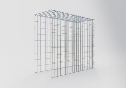 Gabion rapporté type 4 100 cm x 90 cm x 40 cm (L x H x P), mailles 5 cm x 10 cm, spirale