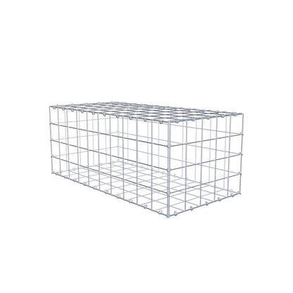 Gabione 100 cm x 40 cm x 50 cm (L x H x T), Maschenweite 10 cm x 10 cm, C-Ring
