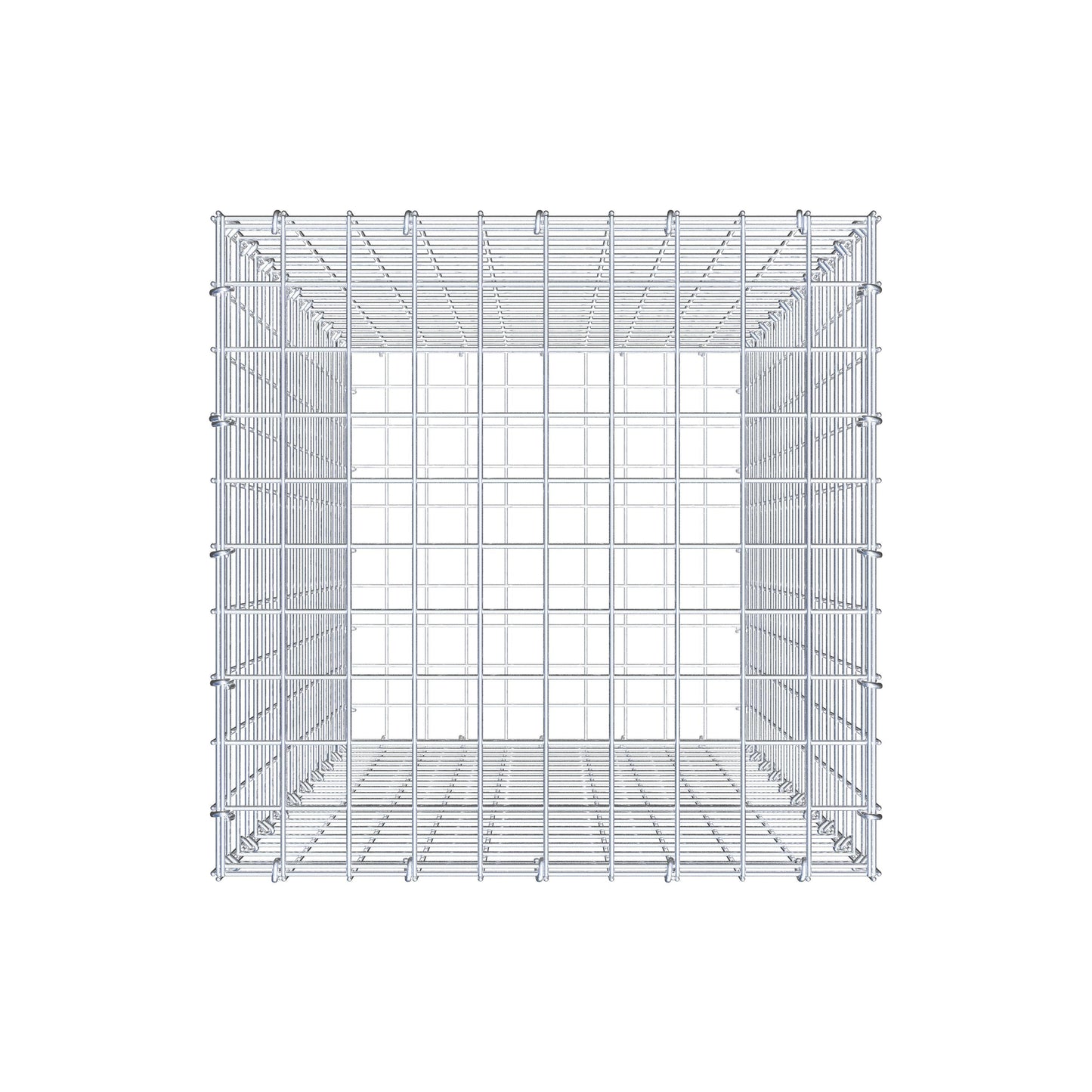 Schanskorf 100 cm x 50 cm x 50 cm (L x H x D), maaswijdte 5 cm x 5 cm, C-ring