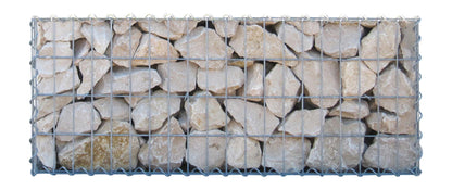 Juego de 2 gaviones de 100 cm x 40 cm x 30 cm (largo x alto x fondo), malla de 5 x 10 cm, en espiral
