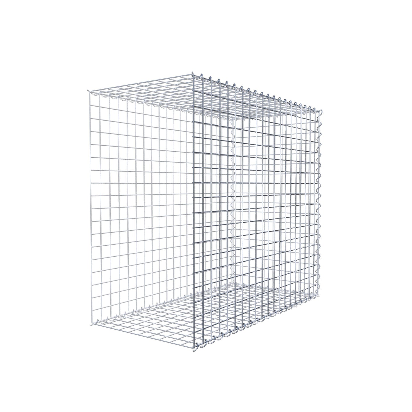 Gabion rapporté type 2 100 cm x 90 cm x 50 cm (L x H x P), mailles 5 cm x 5 cm, spirale