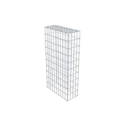 Monteret gabion type 3 100 cm x 50 cm x 20 cm (L x H x D), maskestørrelse 5 cm x 10 cm, C-ring
