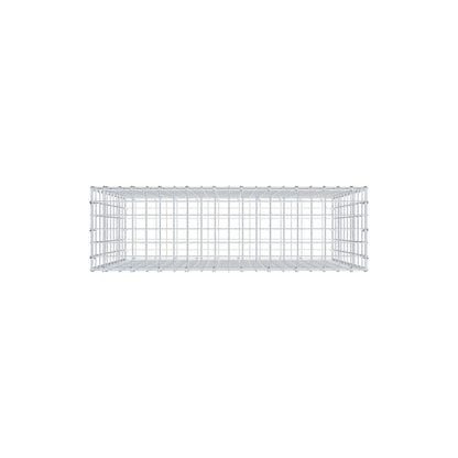 Gabion 100 cm x 100 cm x 30 cm (L x H x D), mesh size 5 cm x 10 cm, C-ring