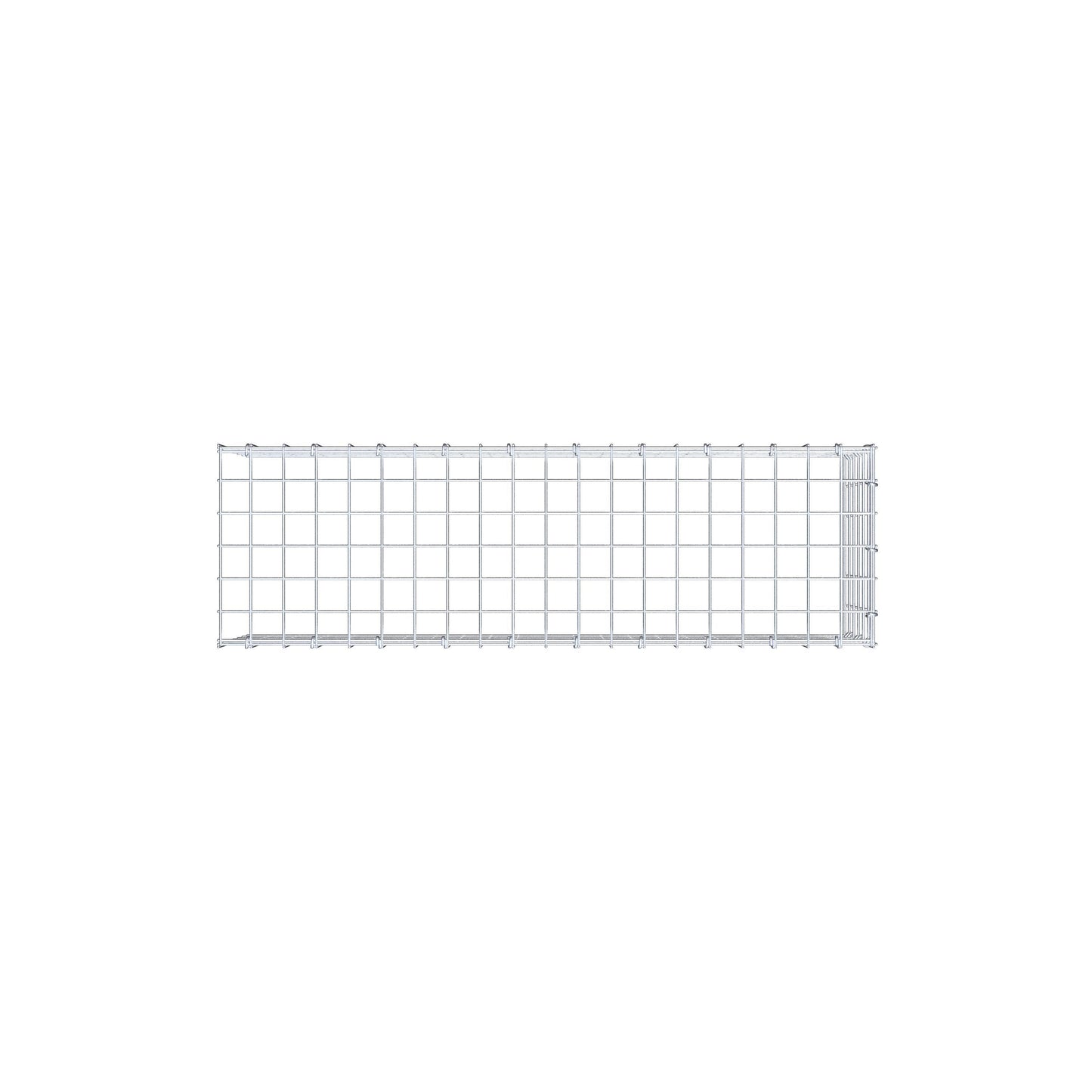 Fourche rapportée type 4 100 cm x 30 cm x 30 cm (L x H x P), mailles 5 cm x 5 cm, anneau C