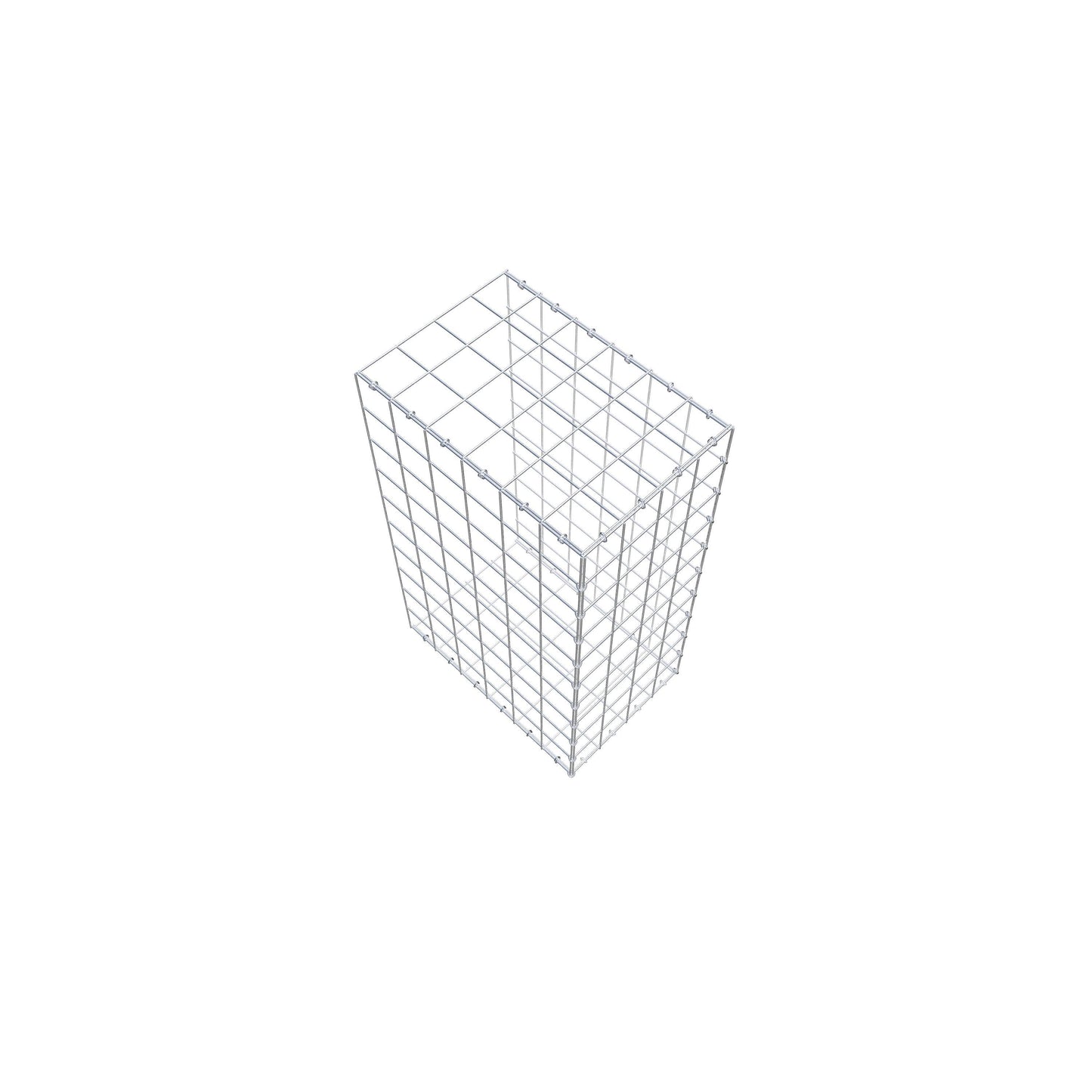 Gabião Tipo 2 100 cm x 60 cm x 40 cm (C x A x P), malhagem 10 cm x 10 cm, anel C