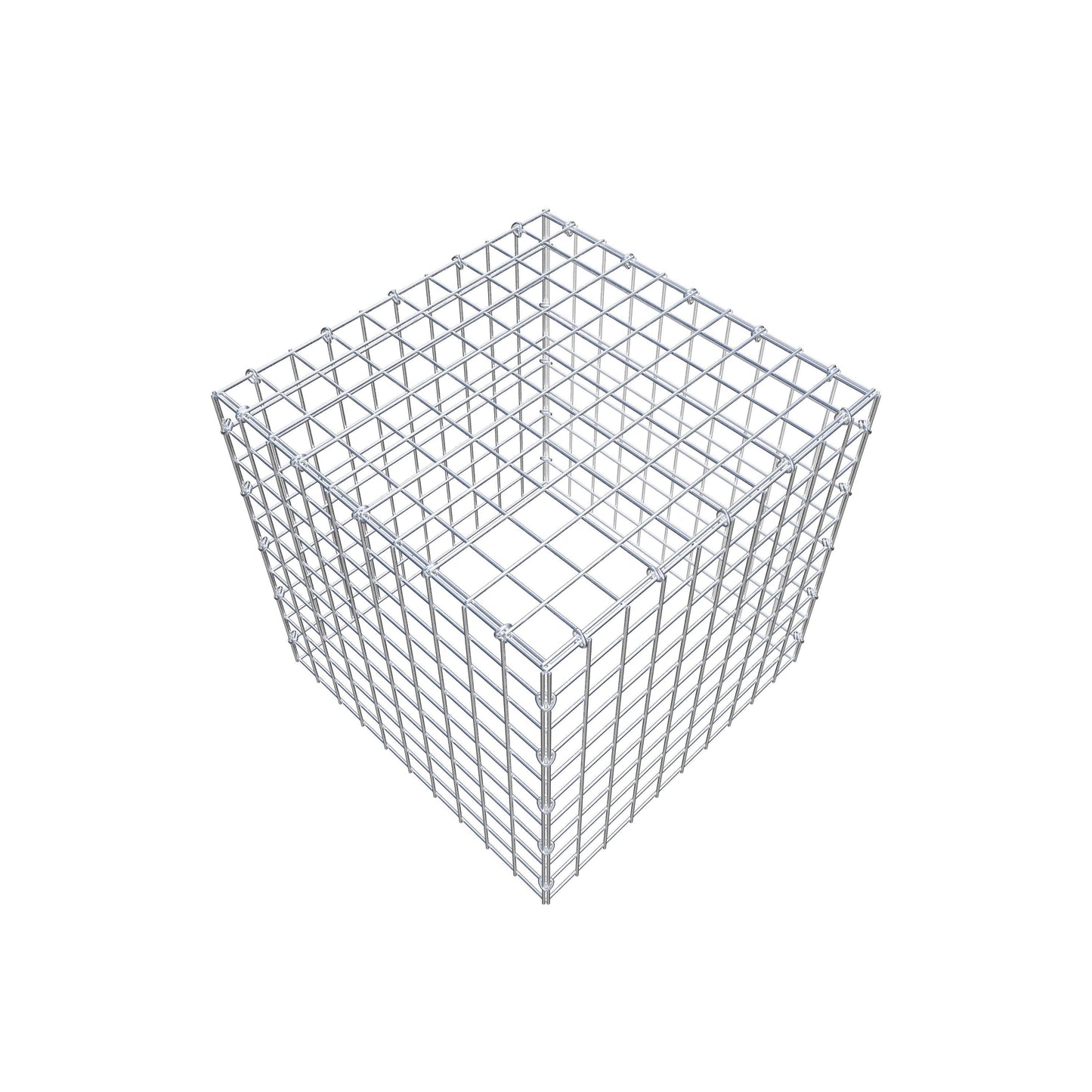 Anbaugabione Typ 3 50 cm x 50 cm x 50 cm (L x H x T), Maschenweite 5 cm x 5 cm, C-Ring