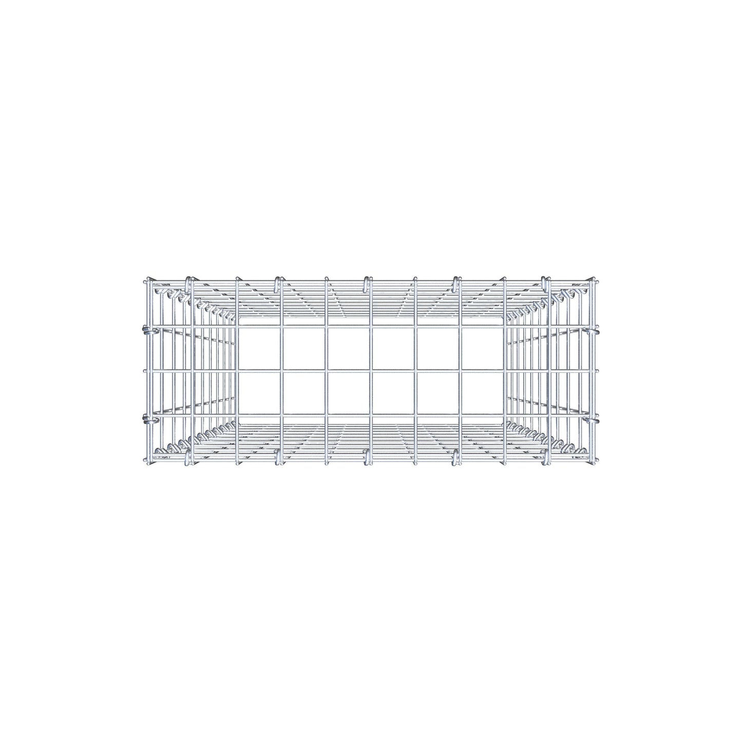 Monteret gabion type 3 100 cm x 50 cm x 20 cm (L x H x D), maskestørrelse 5 cm x 10 cm, C-ring