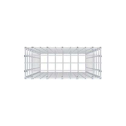Monteret gabion type 3 100 cm x 50 cm x 20 cm (L x H x D), maskestørrelse 5 cm x 10 cm, C-ring