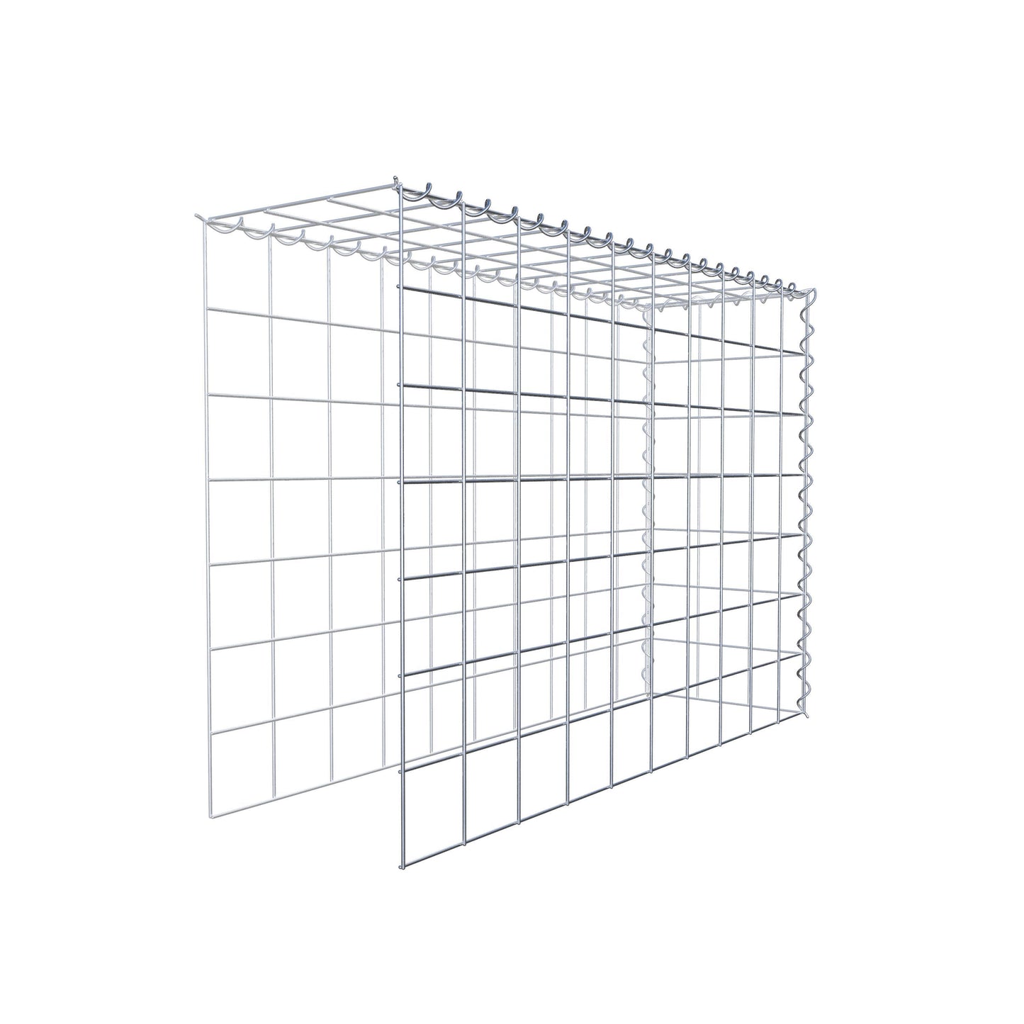 Gabbione aggiuntivo tipo 4 100 cm x 70 cm x 30 cm (L x H x P), maglia 10 cm x 10 cm, spirale