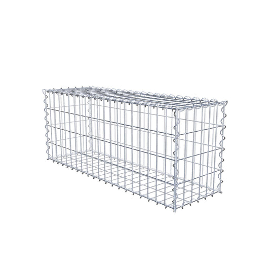 Gabion 100 cm x 40 cm x 30 cm (L x H x D), maskstorlek 5 cm x 10 cm, spiral