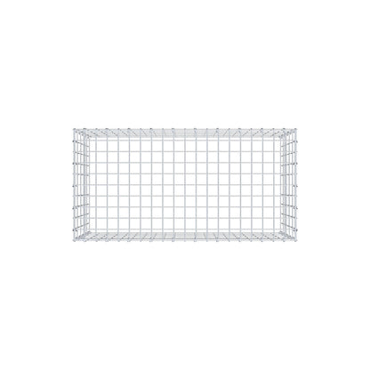Monteret gabion type 3 100 cm x 50 cm x 50 cm (L x H x D), maskestørrelse 5 cm x 10 cm, C-ring