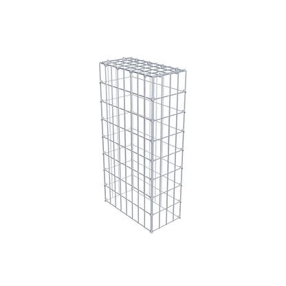 Fourche rapportée type 3 80 cm x 40 cm x 20 cm (L x H x P), mailles 5 cm x 10 cm, anneau C