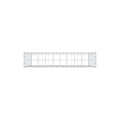 Gabione 100 cm x 80 cm x 20 cm (L x H x T), Maschenweite 10 cm x 10 cm, C-Ring