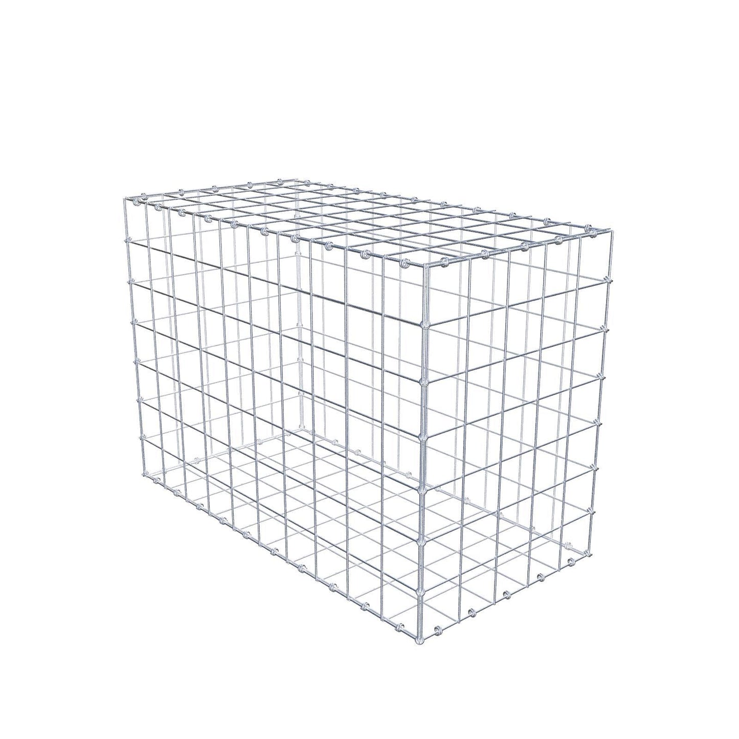 Gabione 100 cm x 70 cm x 50 cm (L x H x T), Maschenweite 10 x 10 cm, Spiralring