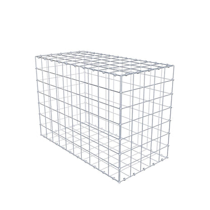 Gabione 100 cm x 70 cm x 50 cm (L x H x T), Maschenweite 10 x 10 cm, Spiralring