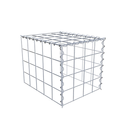 Grown-on gabion type 4 50 cm x 40 cm x 40 cm (L x H x D), mesh size 10 cm x 10 cm, spiral