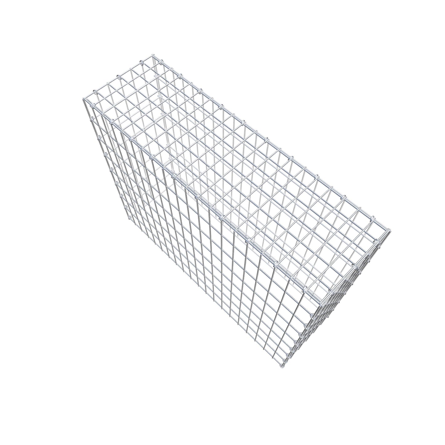 Anbaugabione Typ 3 100 cm x 80 cm x 30 cm (L x H x T), Maschenweite 5 cm x 10 cm, C-Ring