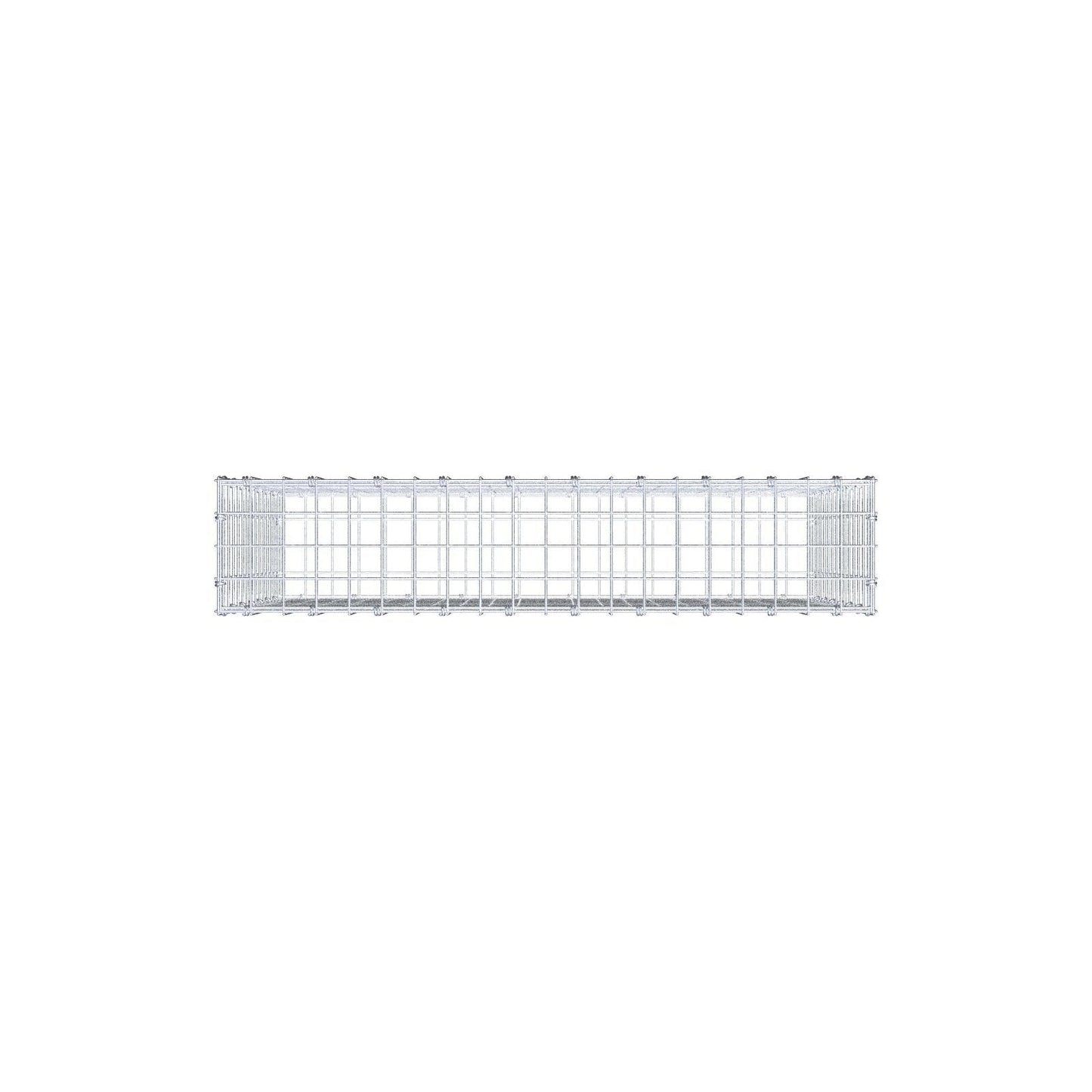 Gabion 100 cm x 70 cm x 20 cm (L x H x D), maskstorlek 5 x 5 cm, spiralring
