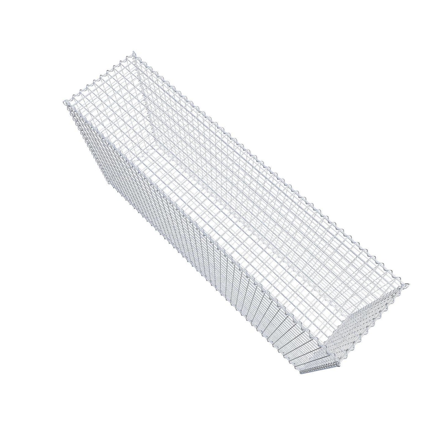 Gabion 200 cm x 100 cm x 50 cm (L x H x D), mesh size 5 cm x 5 cm, spiral