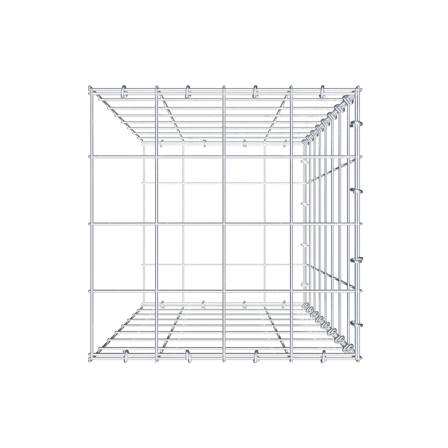 Pila adicional tipo 2 80 cm x 40 cm x 40 cm (L x A x P), malla 10 cm x 10 cm, anillo en C