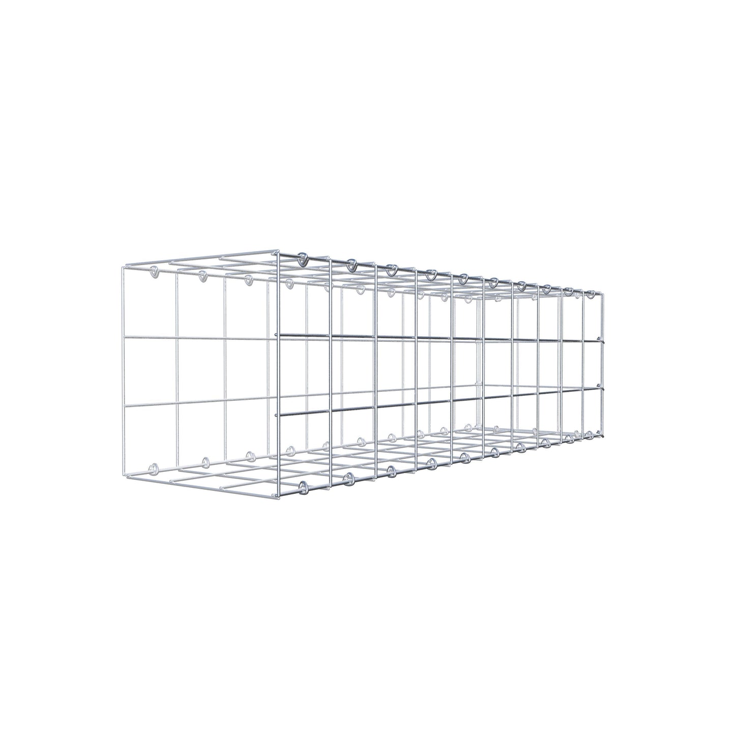 Extra gabion typ 2 100 cm x 30 cm x 30 cm (L x H x D), maskstorlek 10 cm x 10 cm, C-ring