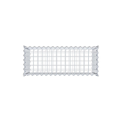 Gabion 80 cm x 40 cm x 30 cm (L x H x D), maskestørrelse 5 cm x 5 cm, spiral