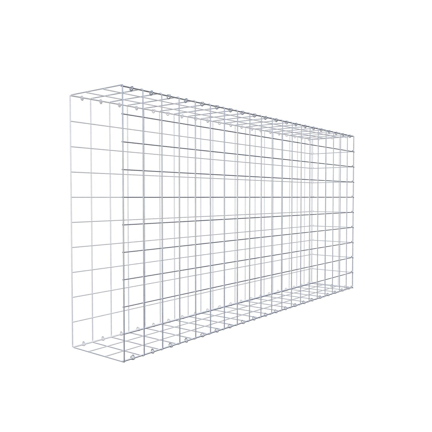 Anbaugabione Typ 2 200 cm x 100 cm x 30 cm (L x H x T), Maschenweite 10 cm x 10 cm, C-Ring