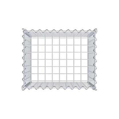 Gabion rapporté type 3 50 cm x 40 cm x 40 cm (L x H x P), mailles 5 cm x 5 cm, spirale