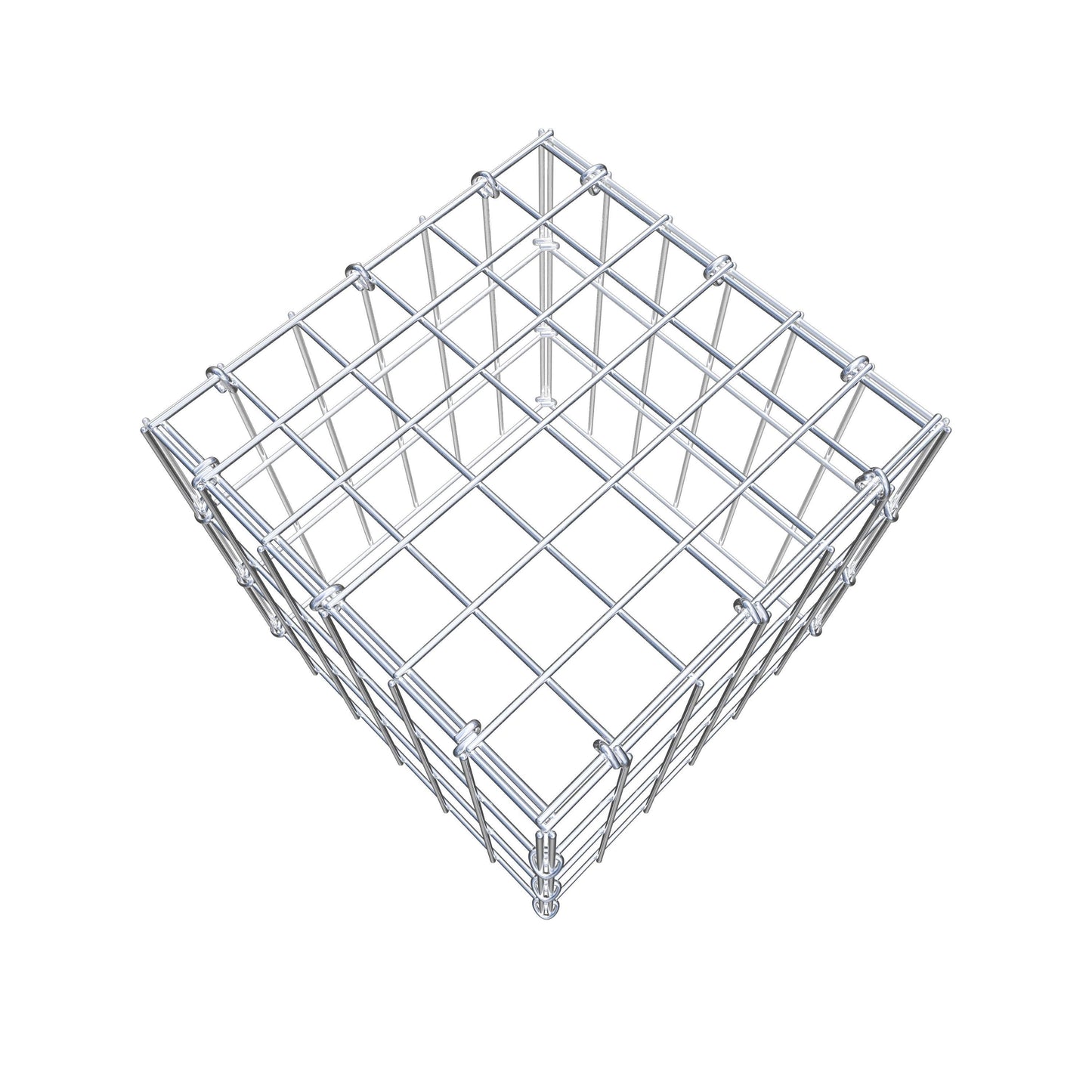 Fourche rapportée type 3 30 cm x 30 cm x 30 cm (L x H x P), mailles 5 cm x 10 cm, anneau C