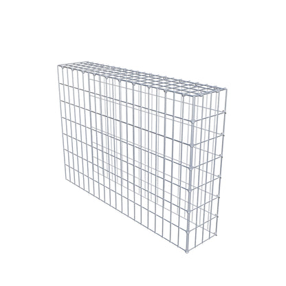 Monteret gabion type 4 100 cm x 70 cm x 20 cm (L x H x D), maskestørrelse 5 cm x 10 cm, C-ring