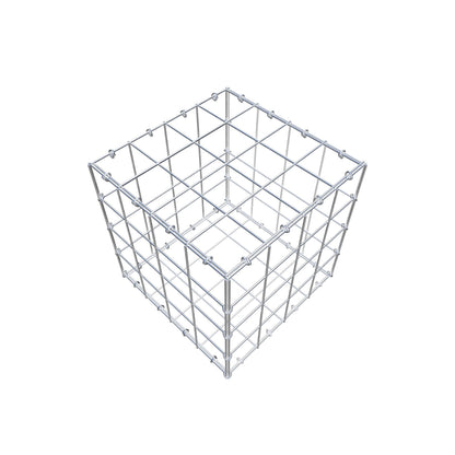 Gabion 40 cm x 40 cm x 40 cm (L x H x P), mailles 10 cm x 10 cm, anneau en C