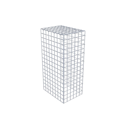 Monteret gabion type 4 80 cm x 40 cm x 30 cm (L x H x D), maskestørrelse 5 cm x 5 cm, C-ring
