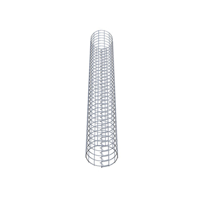 Gabionensäule rund 22 cm Durchmesser, 160 cm Höhe, Maschenweite 5 cm x 5 cm