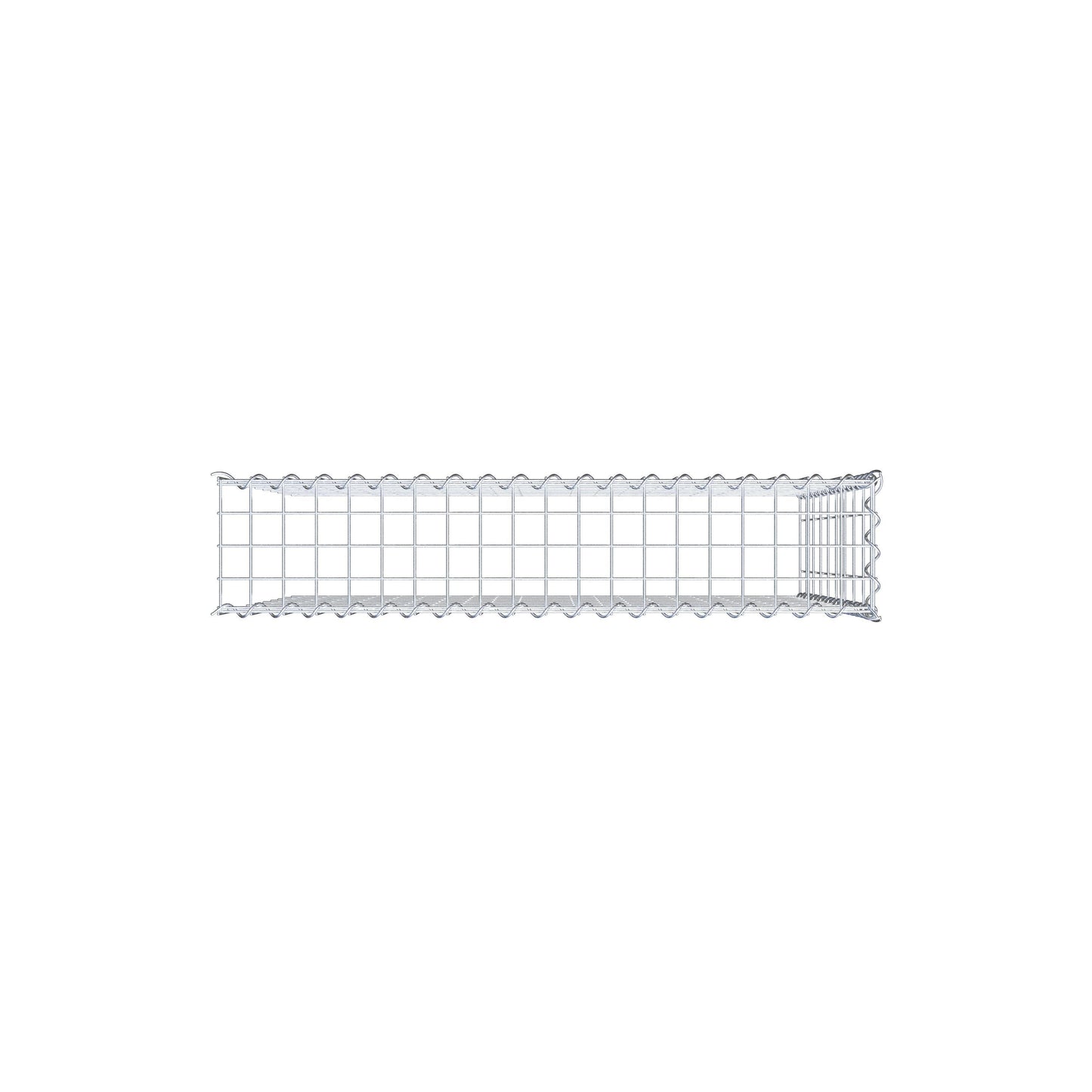 Gabbione aggiuntivo tipo 4 100 cm x 90 cm x 20 cm (L x H x P), maglia 5 cm x 10 cm, spirale