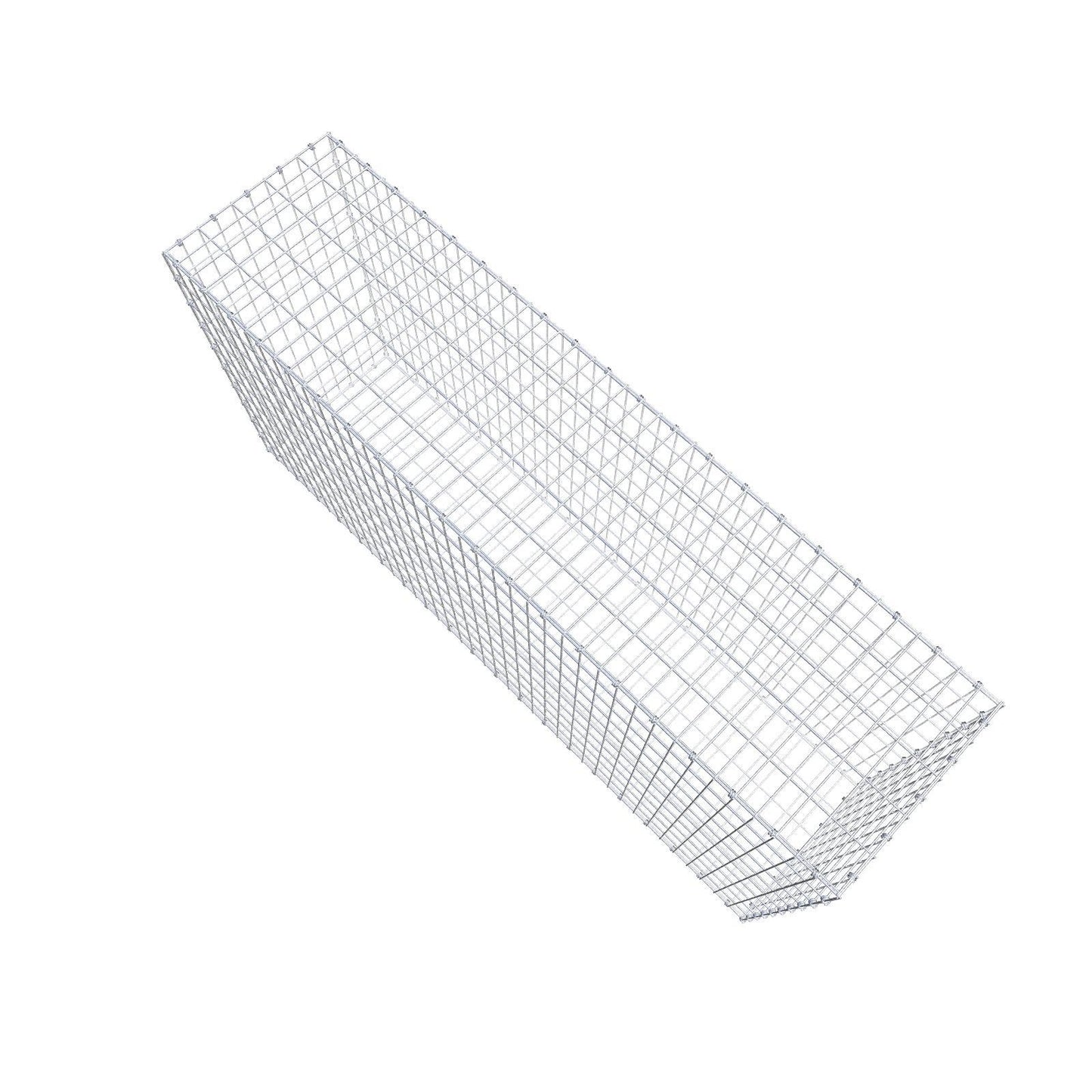 Schanskorf 200 cm x 100 cm x 50 cm (L x H x D), maaswijdte 5 x 10 cm, spiraalring