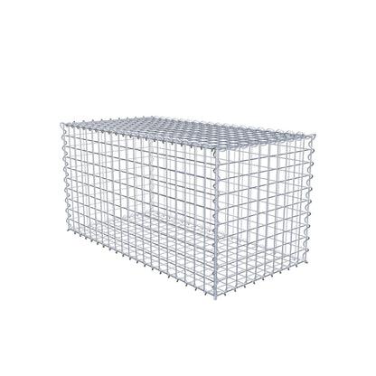 2er Set Gabionen 100 cm x 50 cm x 50 cm (L x H x T), Maschenweite 5 x 5 cm, Spirale